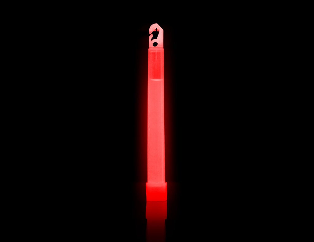 Cyalume Chemlight, 6 Inch, Red