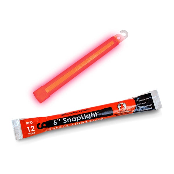 Cyalume Snaplight, 6 Inch, Red