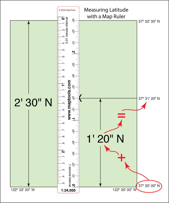 MapTools 1:24,000 Scale Map Ruler