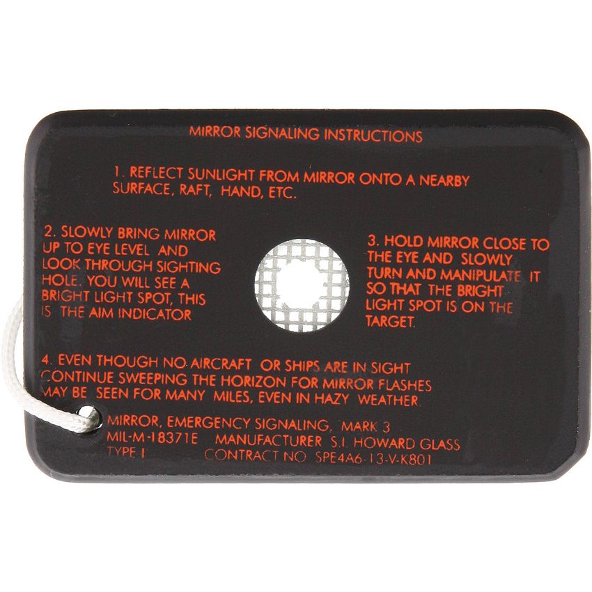 S.I. Howard Glass M-33 Signal Mirror