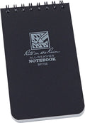 Rite in the Rain Top Spiral Notebook, 3" x 5", Black