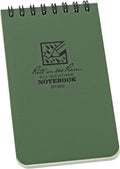 Rite in the Rain Top Spiral Notebook, 3" x 5", Green