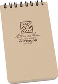 Rite in the Rain Top Spiral Notebook, 3" x 5", Tan