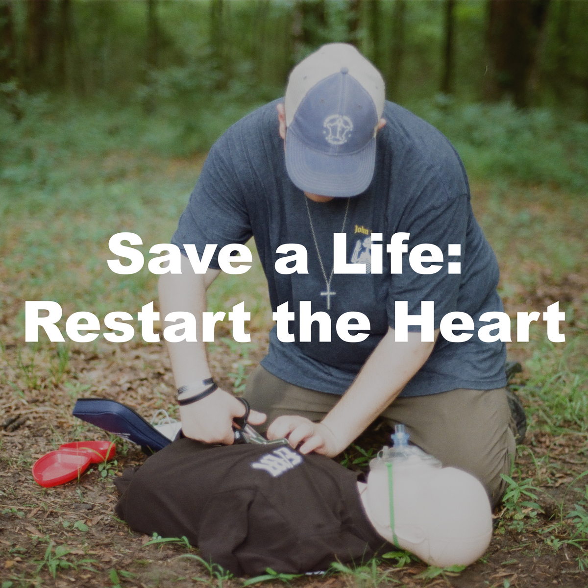 Instructor demonstrating CPR technique