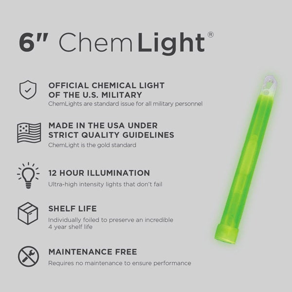 Cyalume Chemlight, 6 inch, Green